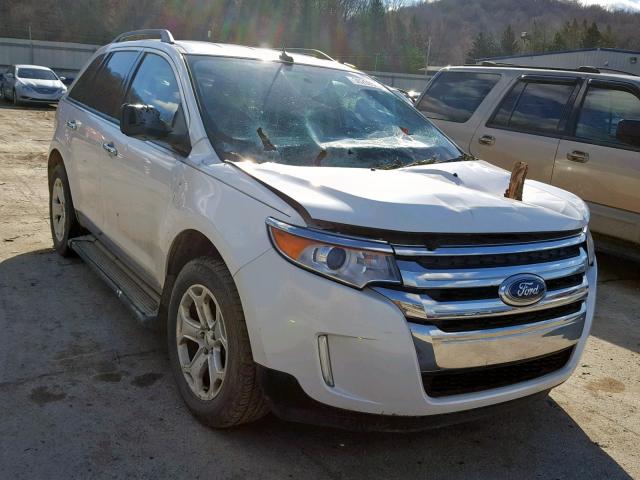 2FMDK4JC5BBA80355 - 2011 FORD EDGE SEL WHITE photo 1