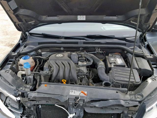 3VW1K7AJ1CM334714 - 2012 VOLKSWAGEN JETTA BASE GRAY photo 7