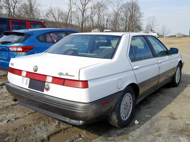 ZAREA33A2M6205031 - 1991 ALFA ROMEO 164 WHITE photo 4