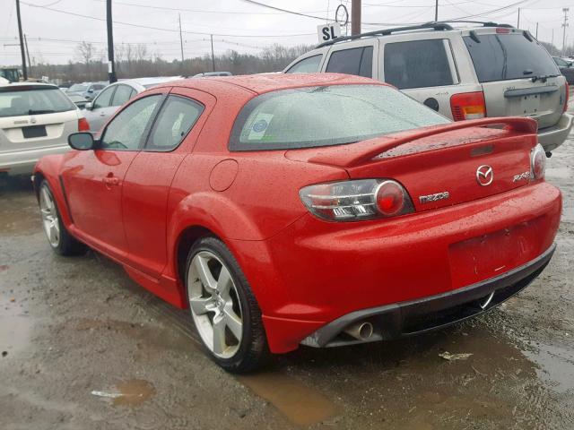 JM1FE173670208928 - 2007 MAZDA RX8 RED photo 3