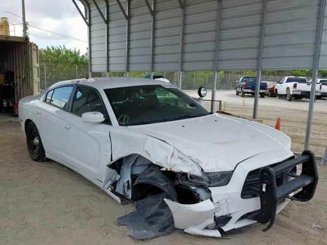 2C3CDXAG9EH187395 - 2014 DODGE CHARGER PO WHITE photo 1