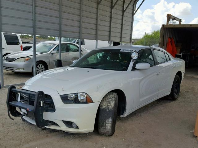 2C3CDXAG9EH187395 - 2014 DODGE CHARGER PO WHITE photo 2