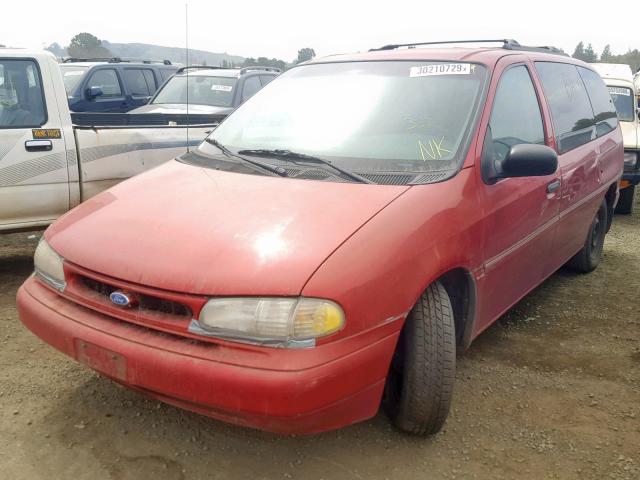 2FMDA51U1VBC96063 - 1997 FORD WINDSTAR W BURGUNDY photo 2