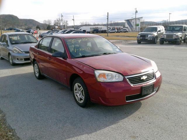 1G1ZS58F77F182562 - 2007 CHEVROLET MALIBU LS MAROON photo 1