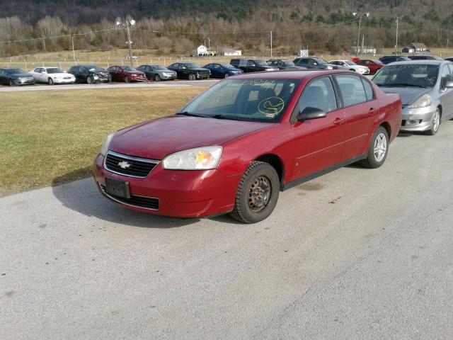 1G1ZS58F77F182562 - 2007 CHEVROLET MALIBU LS MAROON photo 2
