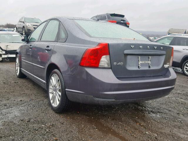 YV1MS390192460084 - 2009 VOLVO S40 2.4I GRAY photo 3