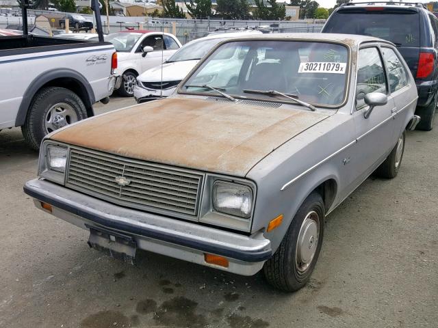 1B08E9A127743 - 1979 CHEVROLET CHEVETTE SILVER photo 2