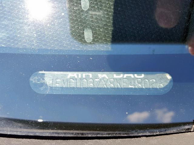 1FMCU03ZX8KE48026 - 2008 FORD ESCAPE XLT SILVER photo 10