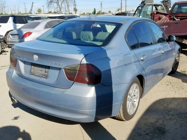 WBAVC53537FZ70382 - 2007 BMW 328 I SULE BLUE photo 4