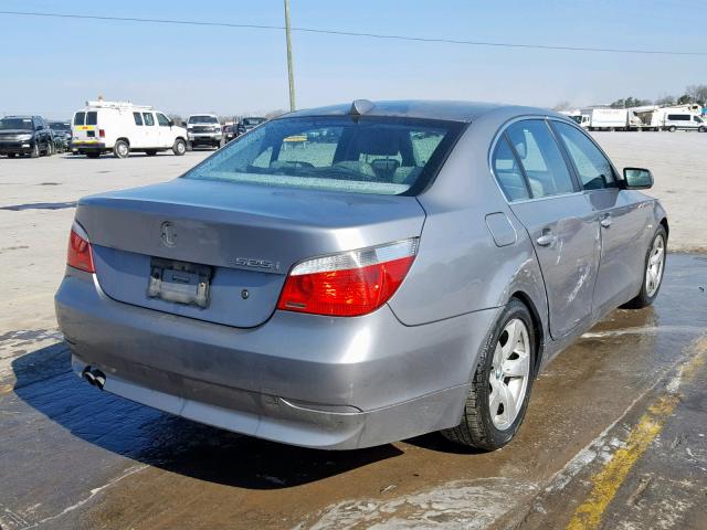 WBANA53585B864911 - 2005 BMW 525 I GRAY photo 4