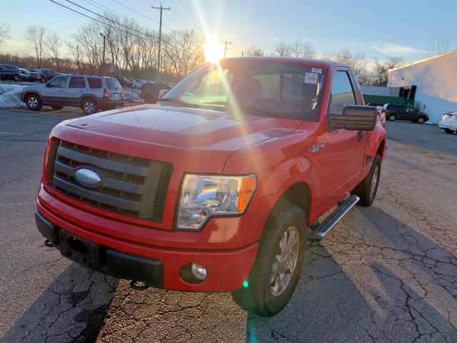 1FTRF04869KB42487 - 2009 FORD F150 RED photo 1