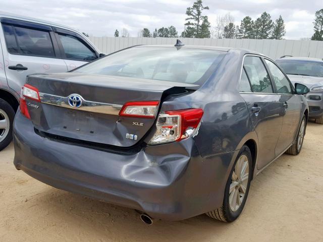 4T1BD1FK4CU016223 - 2012 TOYOTA CAMRY HYBR GRAY photo 4