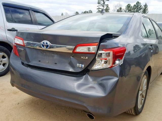 4T1BD1FK4CU016223 - 2012 TOYOTA CAMRY HYBR GRAY photo 9