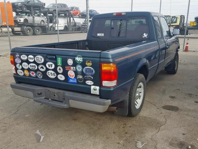 1FTYR14U8WPB20866 - 1998 FORD RANGER SUP GREEN photo 4