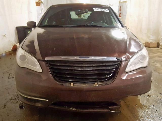 1C3CCBBB5DN595472 - 2013 CHRYSLER 200 TOURIN BROWN photo 9