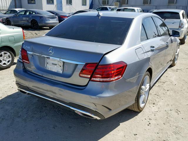 WDDHF5KB0EA892058 - 2014 MERCEDES-BENZ E 350 GRAY photo 4