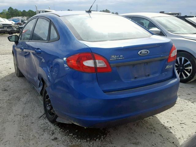 3FADP4AJ7BM233570 - 2011 FORD FIESTA S BLUE photo 3