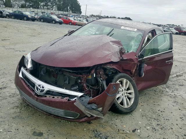 4T1BK1EB8EU099827 - 2014 TOYOTA AVALON BAS BURGUNDY photo 2