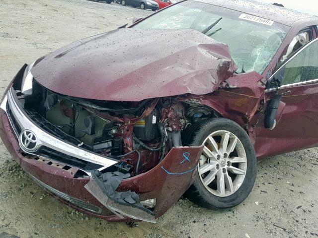 4T1BK1EB8EU099827 - 2014 TOYOTA AVALON BAS BURGUNDY photo 9