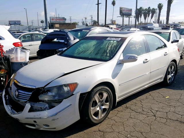 JH4KB16565C021533 - 2005 ACURA RL WHITE photo 2