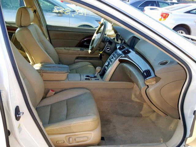 JH4KB16565C021533 - 2005 ACURA RL WHITE photo 5