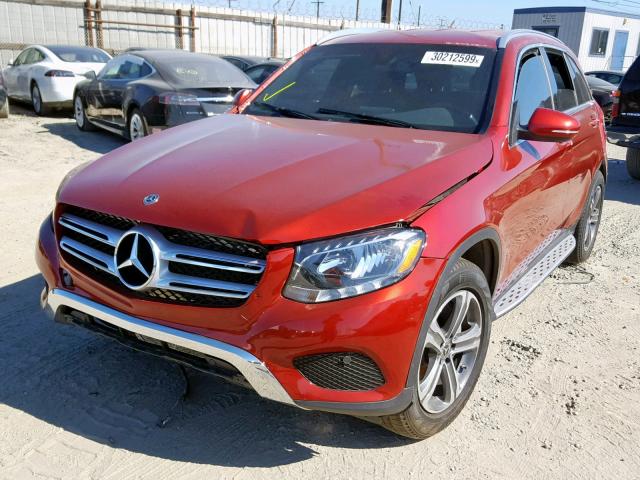 WDC0G4KB2JV072513 - 2018 MERCEDES-BENZ GLC 300 4M RED photo 2