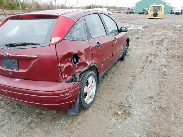 1FAFP37N67W120083 - 2007 FORD FOCUS ZX5 BURGUNDY photo 4