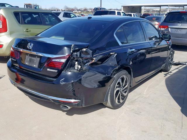 1HGCR2F91GA197058 - 2016 HONDA ACCORD EXL BLACK photo 4