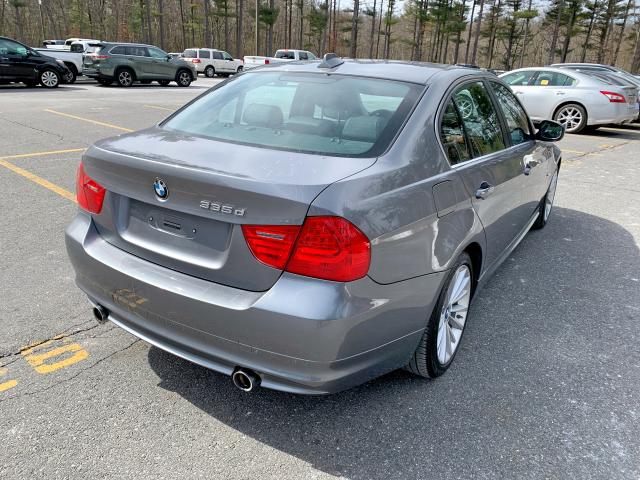 WBAPN7C57BA780363 - 2011 BMW 335 D GRAY photo 4