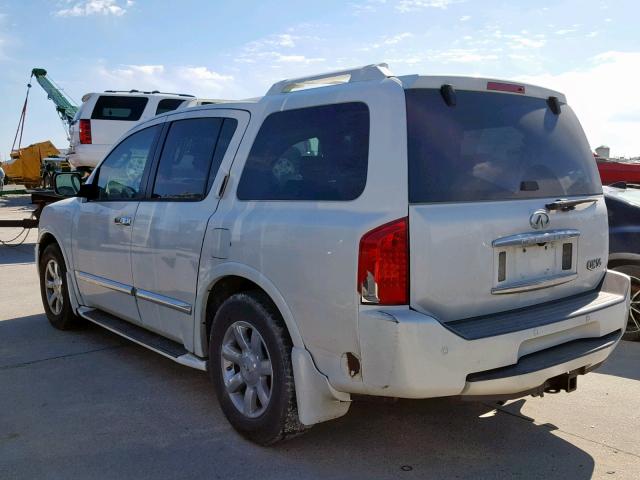 5N3AA08A15N806666 - 2005 INFINITI QX56 WHITE photo 3