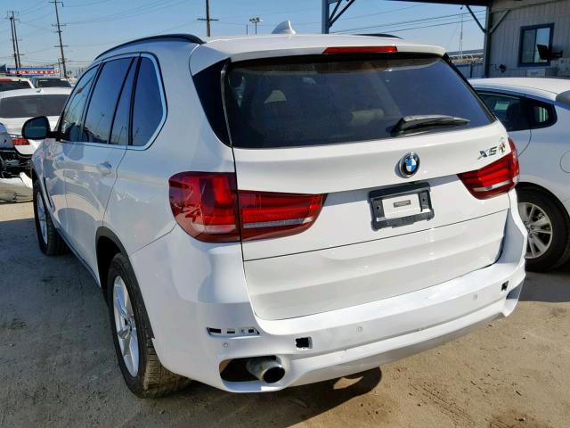 5UXKR0C52F0K66360 - 2015 BMW X5 XDRIVE3 WHITE photo 3