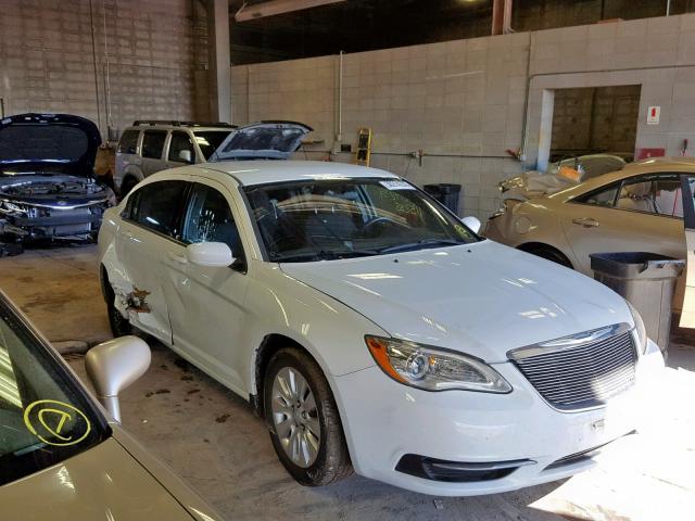 1C3CCBAB1DN641106 - 2013 CHRYSLER 200 LX WHITE photo 1