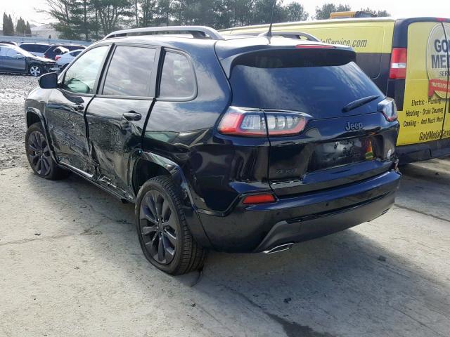 1C4PJMDN6KD362886 - 2019 JEEP CHEROKEE L BLACK photo 3