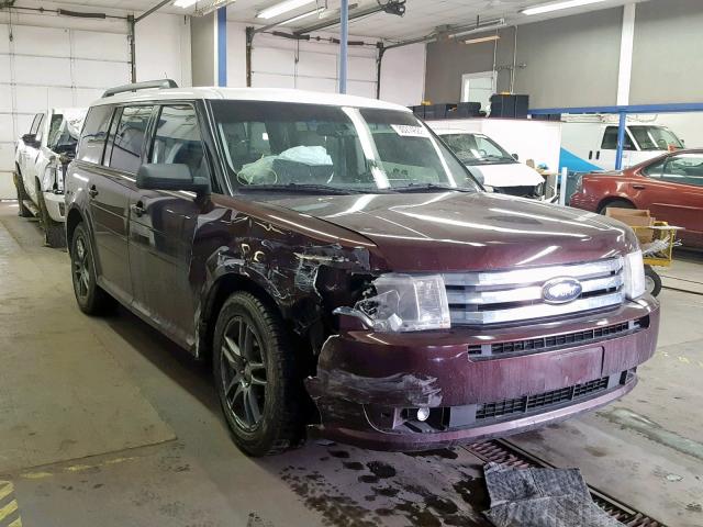 2FMGK5BC3ABA25726 - 2010 FORD FLEX SE BURGUNDY photo 1