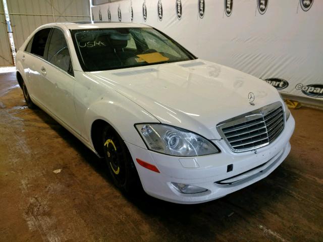 WDDNG71X07A045052 - 2007 MERCEDES-BENZ S 550 WHITE photo 1