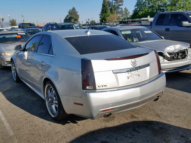 1G6DE5EG6A0126793 - 2010 CADILLAC CTS LUXURY SILVER photo 3