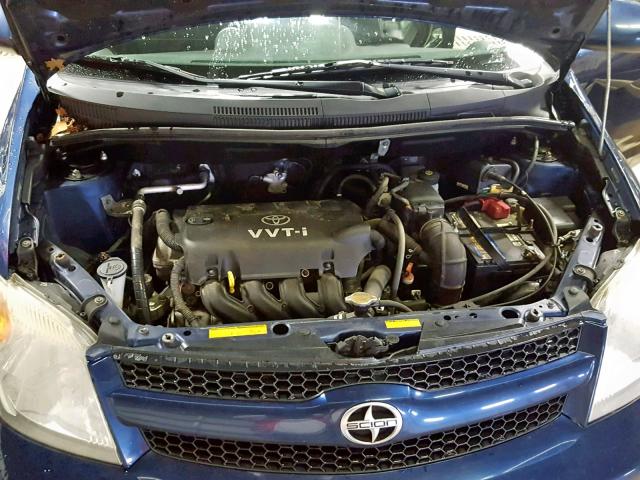 JTKKT624065018974 - 2006 TOYOTA SCION XA BLUE photo 7