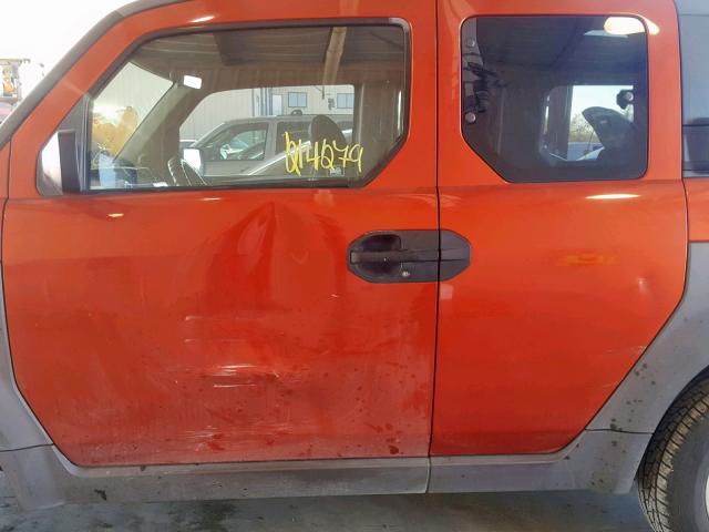 5J6YH28563L020547 - 2003 HONDA ELEMENT EX ORANGE photo 9