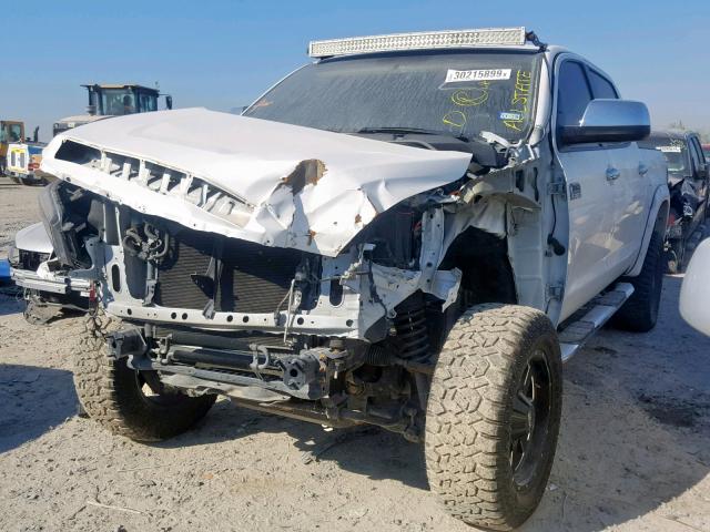 5TFGY5F14EX148896 - 2014 TOYOTA TUNDRA CRE WHITE photo 2