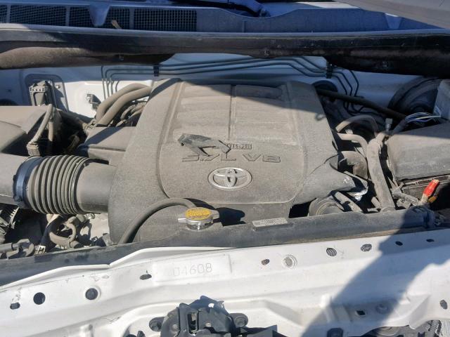 5TFGY5F14EX148896 - 2014 TOYOTA TUNDRA CRE WHITE photo 7