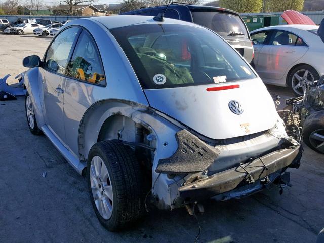 3VWPW31C29M503608 - 2009 VOLKSWAGEN NEW BEETLE ვერცხლისფერი ფოტო 3