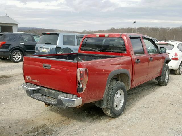 1GCDT136X58152729 - 2005 CHEVROLET COLORADO MAROON photo 4