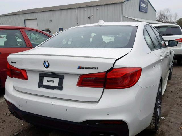 WBAJB9C52KB288411 - 2019 BMW M550XI WHITE photo 4