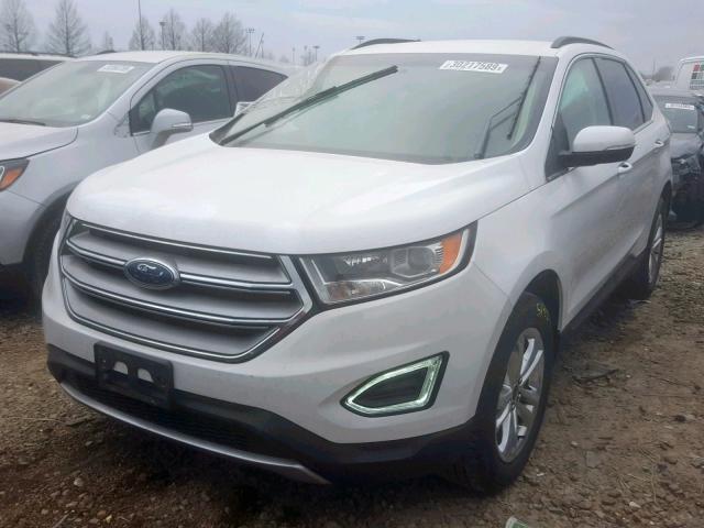 2FMPK4J81GBB56153 - 2016 FORD EDGE SEL WHITE photo 2