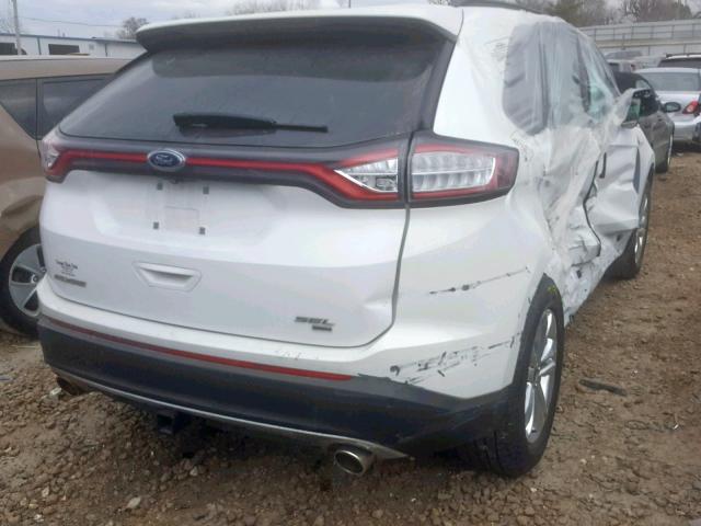 2FMPK4J81GBB56153 - 2016 FORD EDGE SEL WHITE photo 4