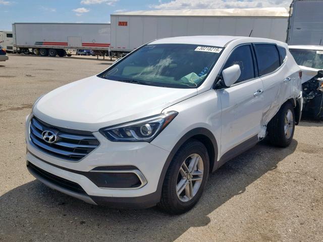 5NMZT3LB1JH088829 - 2018 HYUNDAI SANTA FE S WHITE photo 2