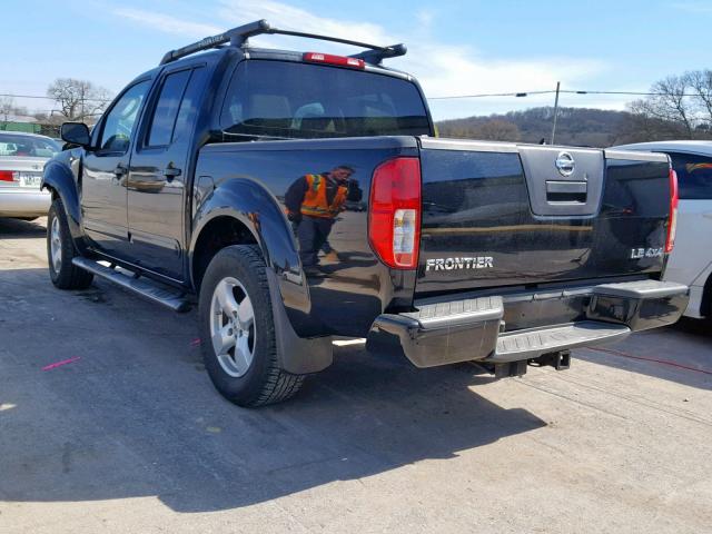 1N6AD07W06C464154 - 2006 NISSAN FRONTIER C BLACK photo 3