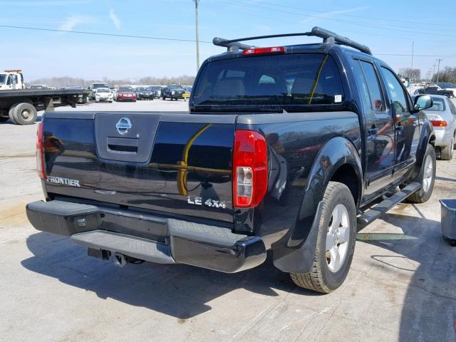 1N6AD07W06C464154 - 2006 NISSAN FRONTIER C BLACK photo 4