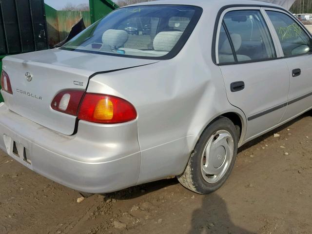 2T1BR12E9YC287398 - 2000 TOYOTA COROLLA SILVER photo 9