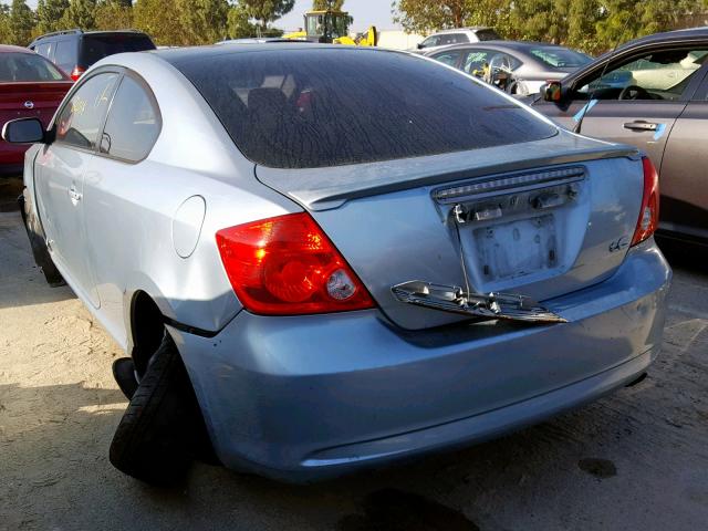JTKDE177760086758 - 2006 TOYOTA SCION TC BLUE photo 3